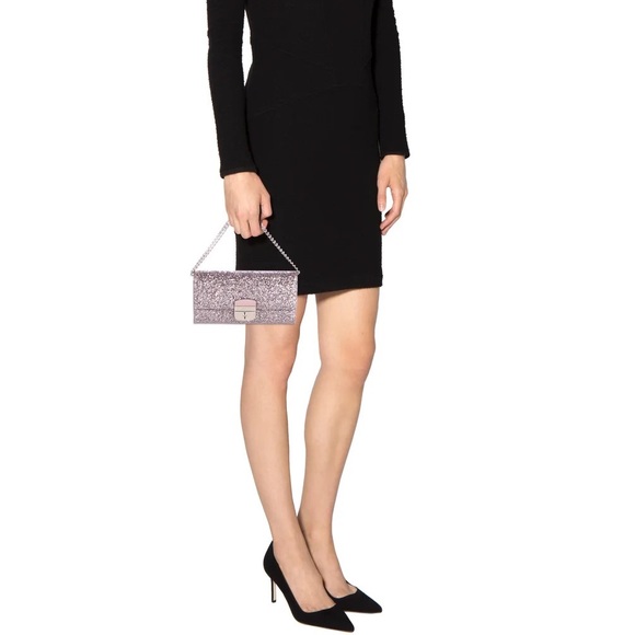 Kate Spade Rose Gold Sunset Lane Glitter Clutch Wallet - Picture 16 of 16